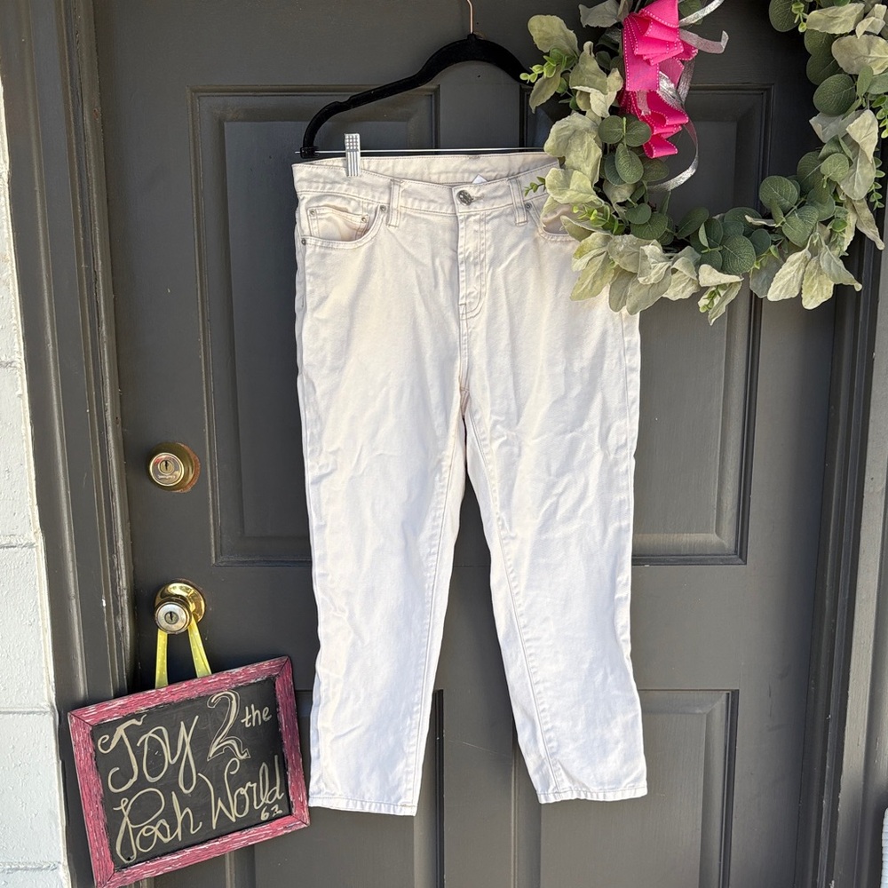 GUC BDG jeans Women’s off white cropped